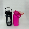 Christmas Gifts 64oz Tumbler with Handle Water Tumbler Customized Portable Plastic Water Bottle With Pop up Straw
