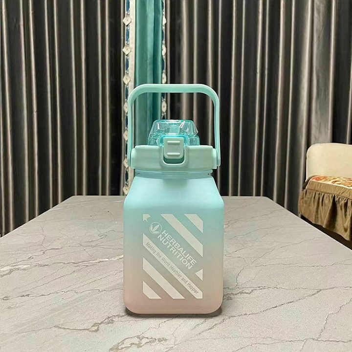 Bpa Free Wasser Flasche Botella De Agua Sin Bpa Gran Capacidad Square Shaped Drink Clear Water Bottle Bottles