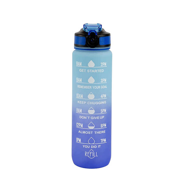 Bouteille Deau Logo Personnalize 1Liter Unique Plastic Sport Drinking Water Bottle Bpa Free for Summer Bottles