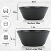 Reusable Cereal Soup Bowls Microwave and Dishwasher Safe BPA Free Lightweight RPET Bowl for Kitchen Oatmeal Bowls