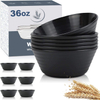 Reusable Cereal Soup Bowls Microwave and Dishwasher Safe BPA Free Lightweight RPET Bowl for Kitchen Oatmeal Bowls