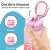 Factory Gradient Color BPA-Free 1L Fitness Outdoor Sports Water with Time Marked Large Plastic Incentive Water Bottle