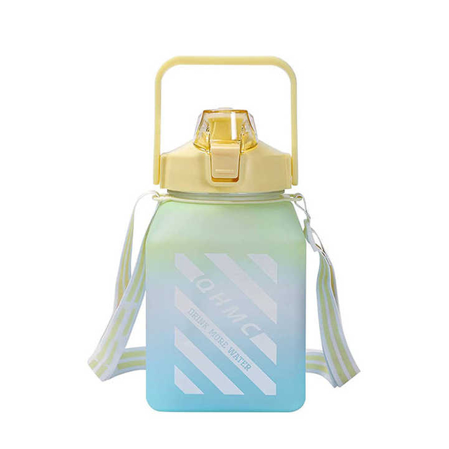 Botella De Agua Para Deporte Gallon Bottles With Custom Logo Square Plastic Bottle for Drinking Water Bottles