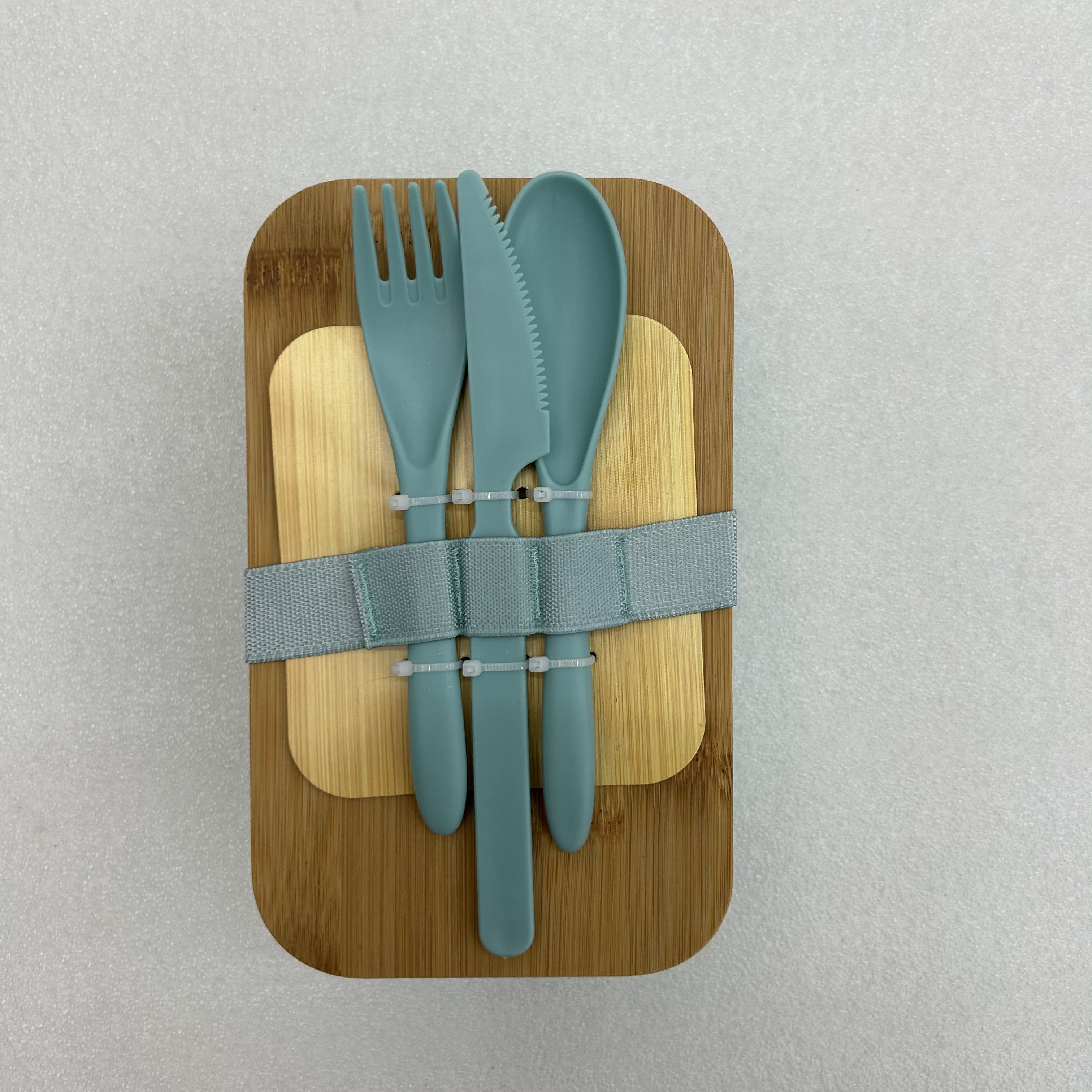 Hot Portable Leakproof Wooden Office Bento Box Bamboo Lid Fiber Plastic Lunch Box With Cutlery for Adults