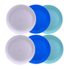 BPA FREE LARGE RPET PLASTIC PLATE REUSABLE PLATE DISHWASHER SAFE 8 9 10inch DINNER PLATE CUSTOMIZE COLORS and LOGOS