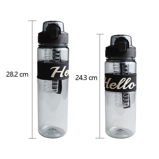2024 Custom 800Ml Tritan Plastic Drinking Bottle Sport Water Bottle With Filter