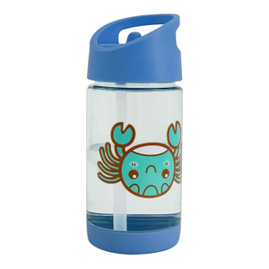 400Ml Printed Kawaii Cartoon Cute Bpa Free School Kids Drinking Water Bottle With Straw