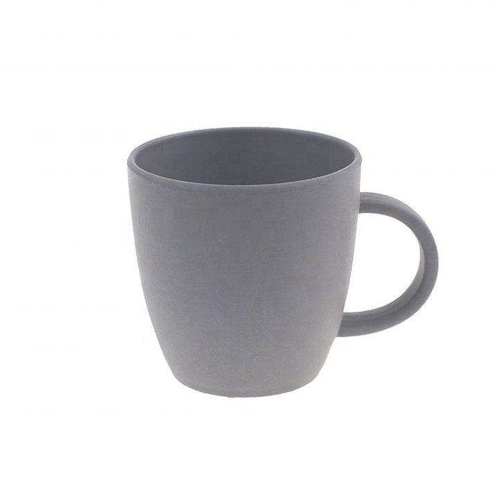 Children Bamboo Fiber Cute Mug Cartoon Kid Drinking Cups With Lid and Handle