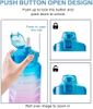 Custom Logo Bpa Free Customized Wholesale 2.2L Large Half Gallon 64Oz Gym Motivationa Water Bottle