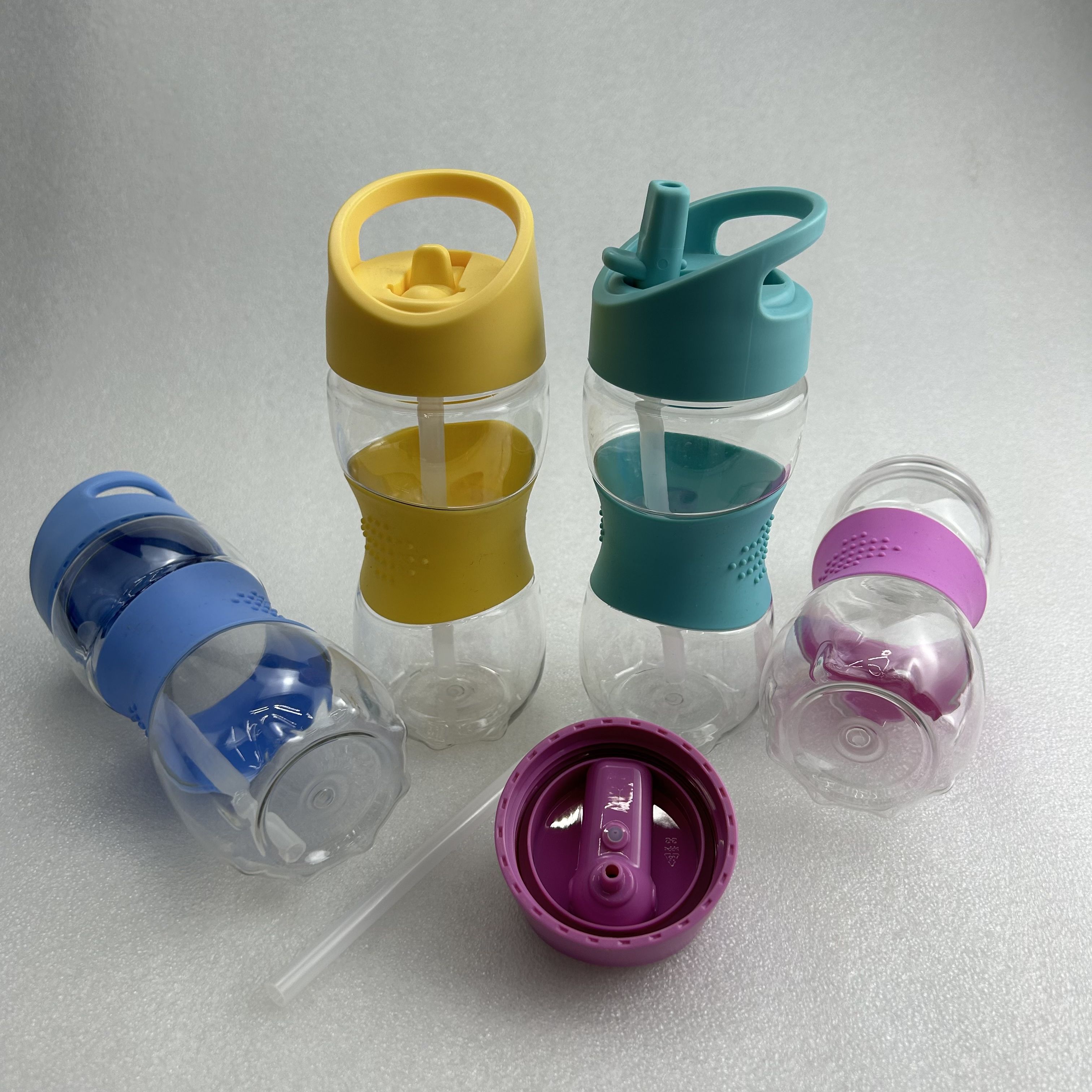 Sports High-value High Temperature Resistant Portable Food-grade Plastic Children Straw Water Bottle
