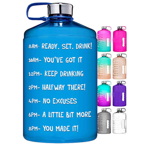 Custom Logo Wholesale Bpa Free 128 Oz 128Oz Motivational Tritan Plastic Gym Drink Bottle Water Bottle for Sport