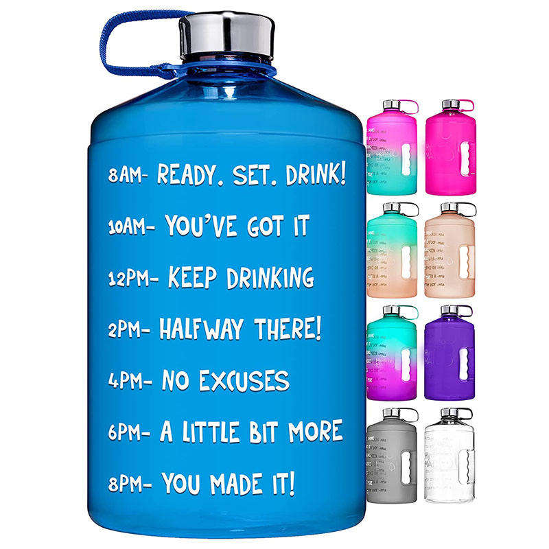 Custom Logo Wholesale Bpa Free 128 Oz 128Oz Motivational Tritan Plastic Gym Drink Bottle Water Bottle for Sport