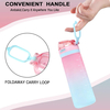 20oz/600ml Daily Water Bottle With Soft Straw,Reusable Plastic BPA Free Leakproof Water Jug