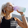 64 Oz Kid Costume Drink Plastic Sports Motivational Gym Water Bottle With Straw