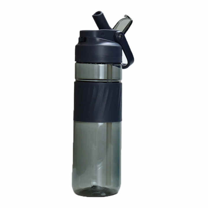 700Ml Simple Transparent Eco Friendly Plastic Bpa Free Plastic Sports Water Bottle With Protect Cover