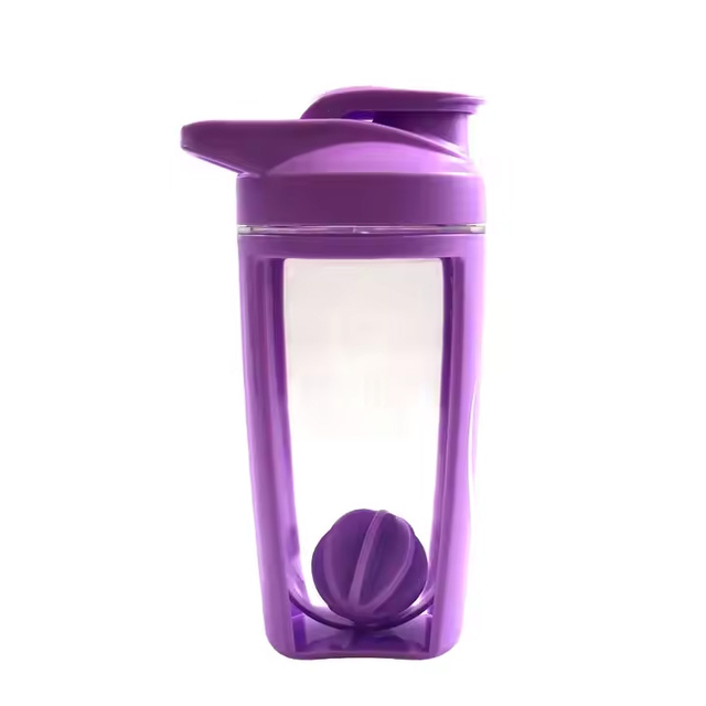 20Oz 600Ml Wide Mouth Clear Transparent Protein Powder Plastic Sport Shaker Water Bottle Gym