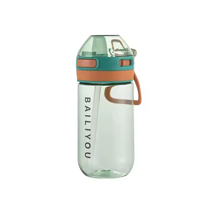 Custom Tritan Drink Water Bottles Customized Plastic Bottle Fashion Design Manufacture with Bounce Straw Lid