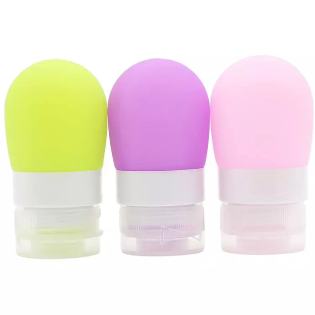 BPA Free Refillable Travel Bottles Silicone Tubes Travel Accessories Squeezable Sub-Bottling Shampoo Bottles