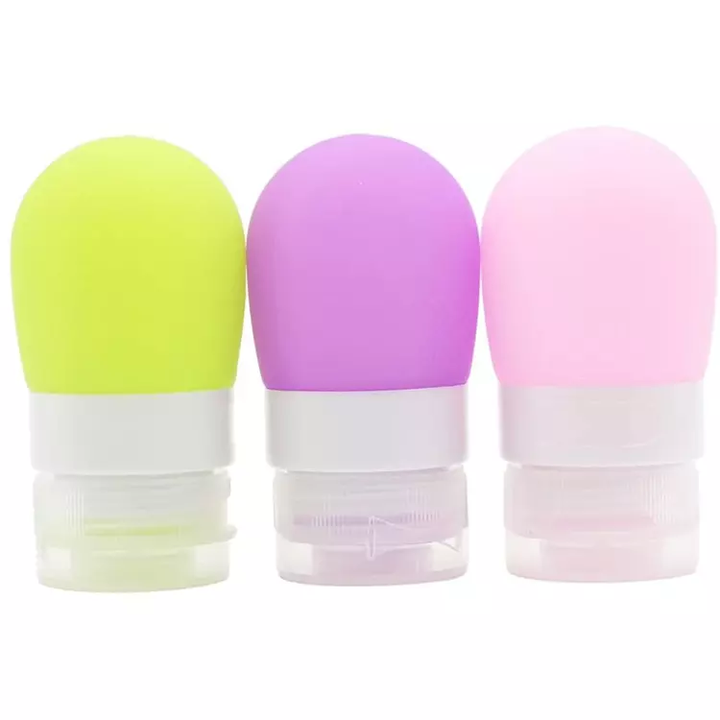 BPA Free Refillable Travel Bottles Silicone Tubes Travel Accessories Squeezable Sub-Bottling Shampoo Bottles