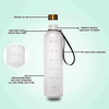 Wasser 1L Flasche Sport Plastic Sport Custom Cheap Bpa Free 1000Ml With Time Makers Tritan Water Bottle