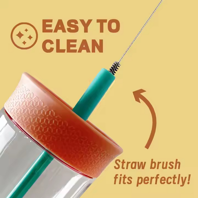 Wholesale Custom 450Ml Wide Mouth Travel Transparent Clear Plastic Tumbler Cups With Straw for Kids