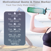 32oz Motivational Fitness Sports Water Bottle with Time Marker & Removable Strainer