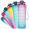 32oz Tritan Sport Gradient Plastic Water Bottles BPA Free Motivational