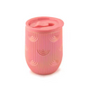 350Ml Wide Mouth Kids Embossed Colorful Eco Friendly Plastic Water Drink Bottle With Lid
