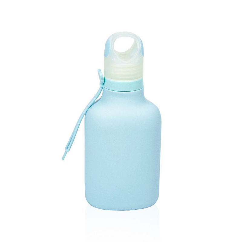Wholesale 500Ml Portable Folding Water Bottle Sport Foldable Silicone Collapsible Bottle With Handle