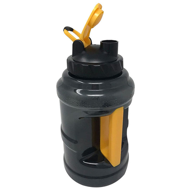 2.2L Large Capacity Gym Big Mouth Handle Portable Jug BPA Free PP Fitness Cold Water Bottle Outdoor Protein Shaker