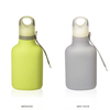 500Ml Custom Leakproof Sport Reusable Silicone Portable Foldable Water Bottle With Rope Lid