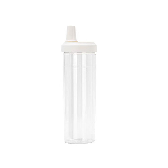 Custom 850Ml Large Transparent Leak Proof Plastic Bubble Tea Water Drink Bottle With Lid Straw