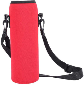 Neoprene Shockproof Water Resistance Water Bottle Carrier Bag with Adjustable Shoulder Hand Strap