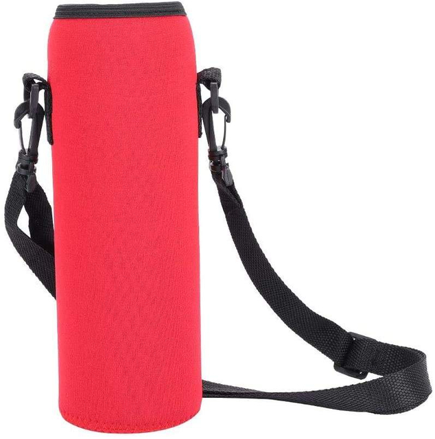 Neoprene Shockproof Water Resistance Water Bottle Carrier Bag with Adjustable Shoulder Hand Strap