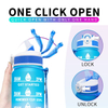 Wholesale Gradient Gym Bottle 1L BPA Free Sports Motivational Drink Bottle Plastic Water Bottles with Time Marker