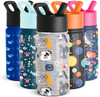 100% Leak Proof BPA FREE Kids Drink Water Bottle with Straw 350ML Plastic Water Bottle for Children and Camping