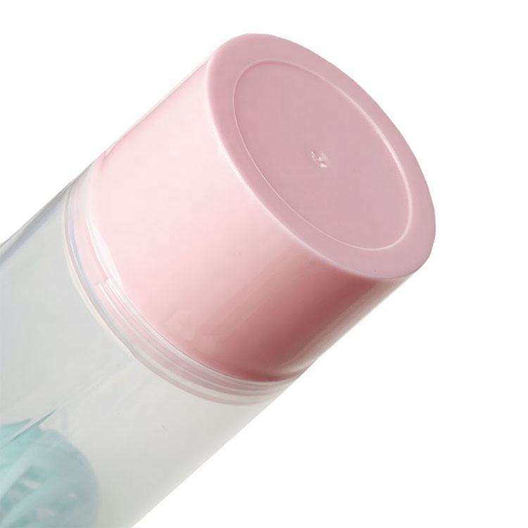 600Ml Multi Purpose Portable Clear Cute Plastic Shaker Water Bottle for Protein With Mixing Ball Infuser