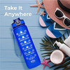 Factory Wholesale Water Bottle With Time Marker 32 Oz Motivational Gym Water Bottle With Time Marker