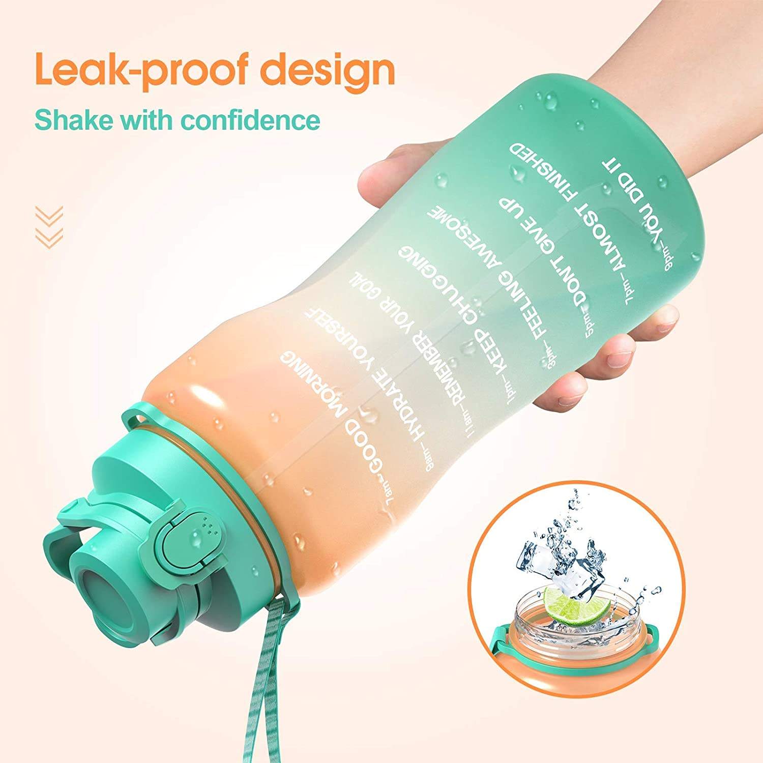 Made Clear Plastic Water Bottles Wholesale Bpa Free Eastman Tritan Sports Plastic Water Bottle with Straw