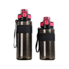 Custom Color 1Liter 1000Mls 1L Wide Mouth Clear Motivational Plastic Sports Drinking Water Bottle