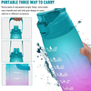 1 Gallon Water Bottle With Time Marker Motivational One Gallon Water Bottle With Straw