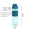 Hot Sell 700Ml Leakproof Transparent Reusable Water Drink Bottle Plastic With Silicone Sleeve