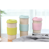 Hot Item Mini Wheat Fiber Coffee Cup with Silicone Lid Coffee Cup