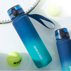 Custom Sports Plastic Triatn BPA Free 32oz Small Mouth Drinking Water Bottle with Filter and Rope