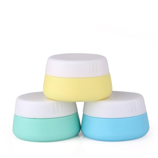 Durable Eco-friendly Refilled Soft Hand-held Mini Silicone Set Travel Bottle Silicone Squeezable Containers