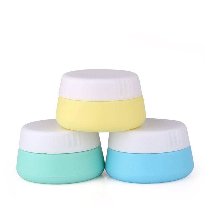 Durable Eco-friendly Refilled Soft Hand-held Mini Silicone Set Travel Bottle Silicone Squeezable Containers