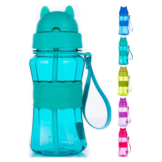 550ml Professional Factory Leak Proof With Sippy Water Cup Reusable With a Lanyard Plastic Water Bottle