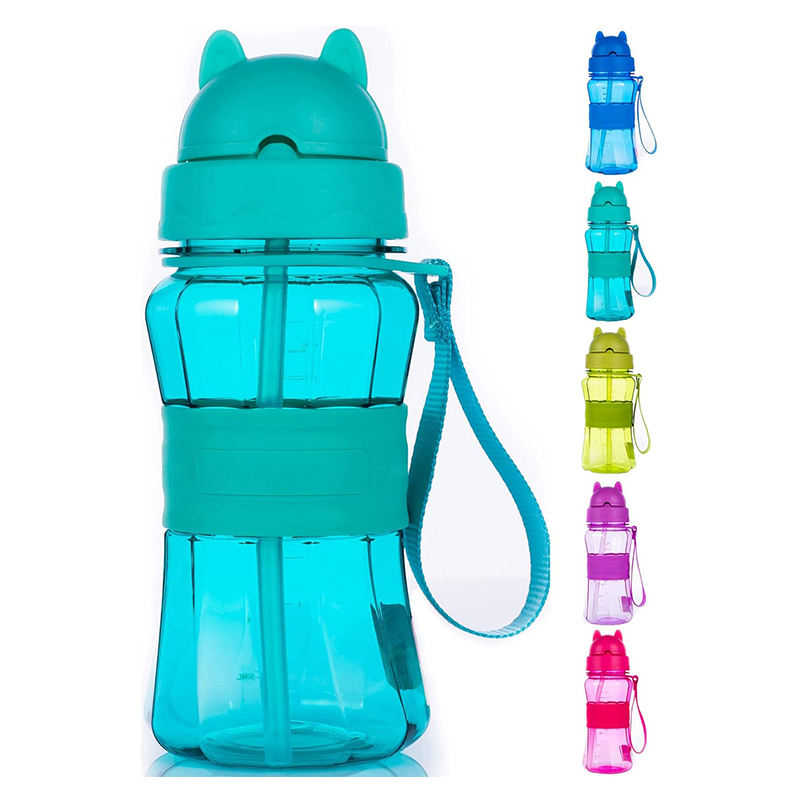 550ml Professional Factory Leak Proof With Sippy Water Cup Reusable With a Lanyard Plastic Water Bottle