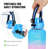 Top Seller Sport Gym Frosted Plastic Drink Motivational Water Bottle in Bulk Gallon Tritan Water Bottle with Time Marker