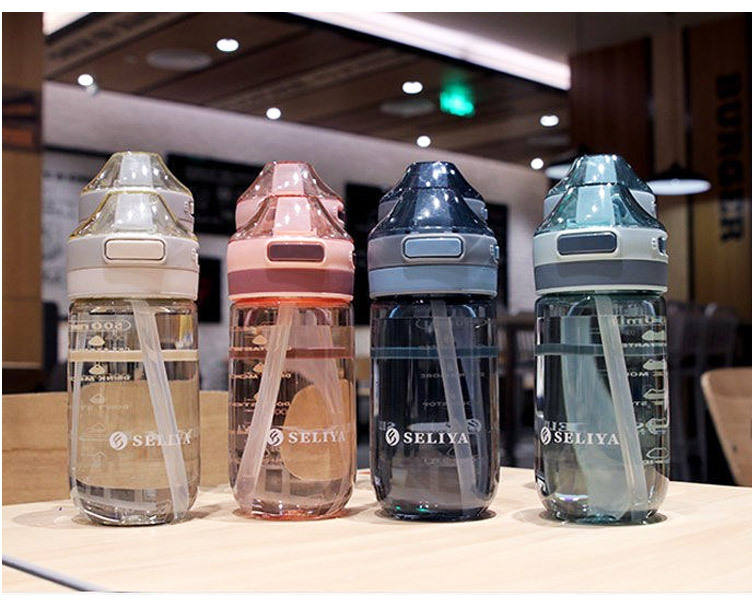 20OZ 650ML BPA FREE Outdoor Portable Plastic Handle Sippy Leakproof Water Bottles